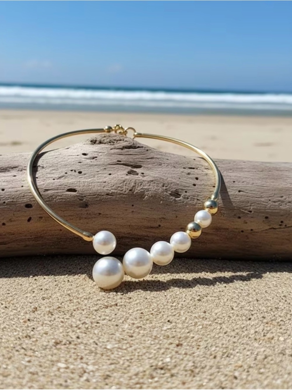 Classic Pearl Collar Necklace - Picture 5 of 6